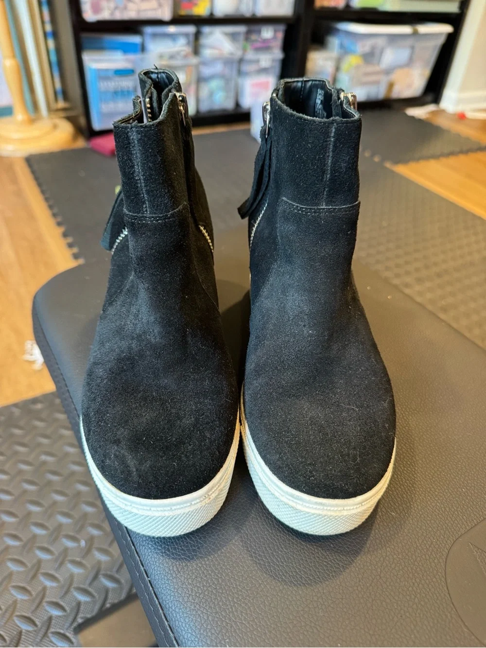 Junior girls Steve Madden wedge ankle shoes sz 6